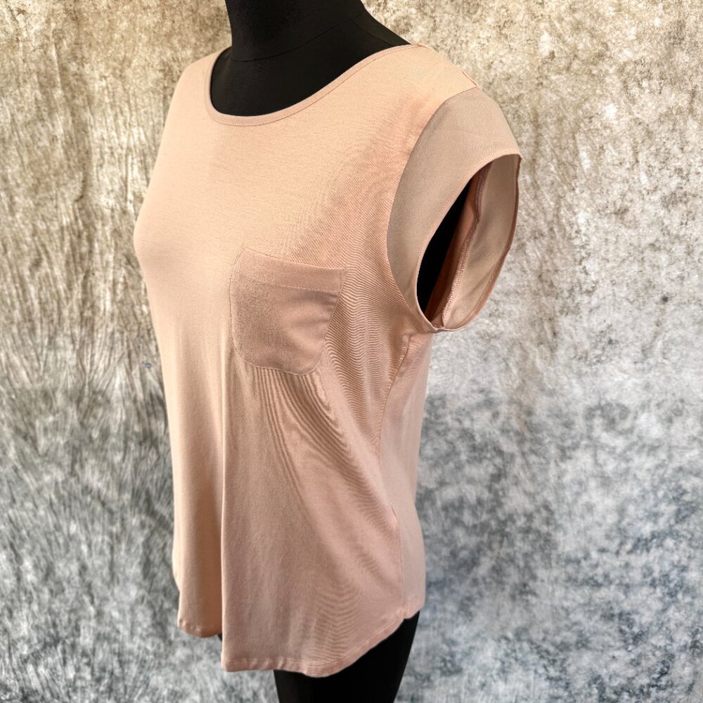 NWT Calvin Klein Blush Pink Top M - Picture 2 of 8